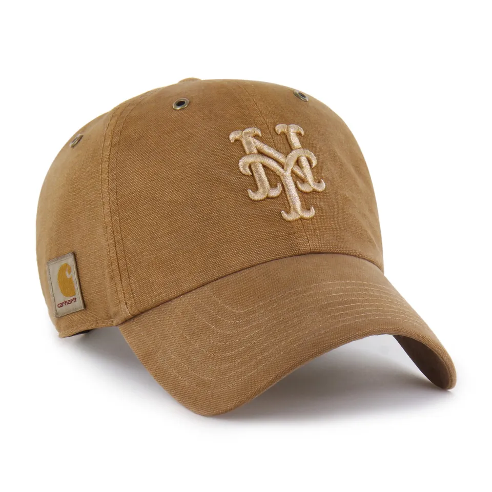 47-brand-new-york-mets-carhartt-clean-up-cap-braun-osfm image 1