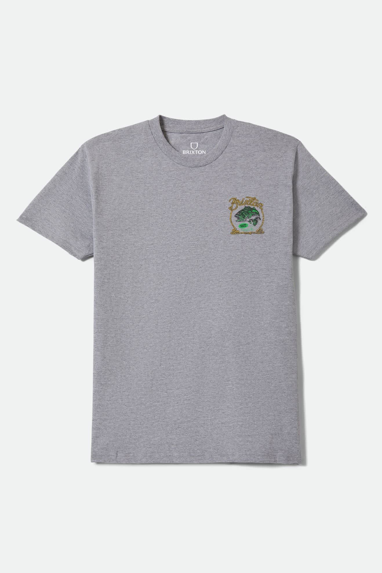 brixton-cast-standard-t-shirt-heather-grey-baumwolle image 1