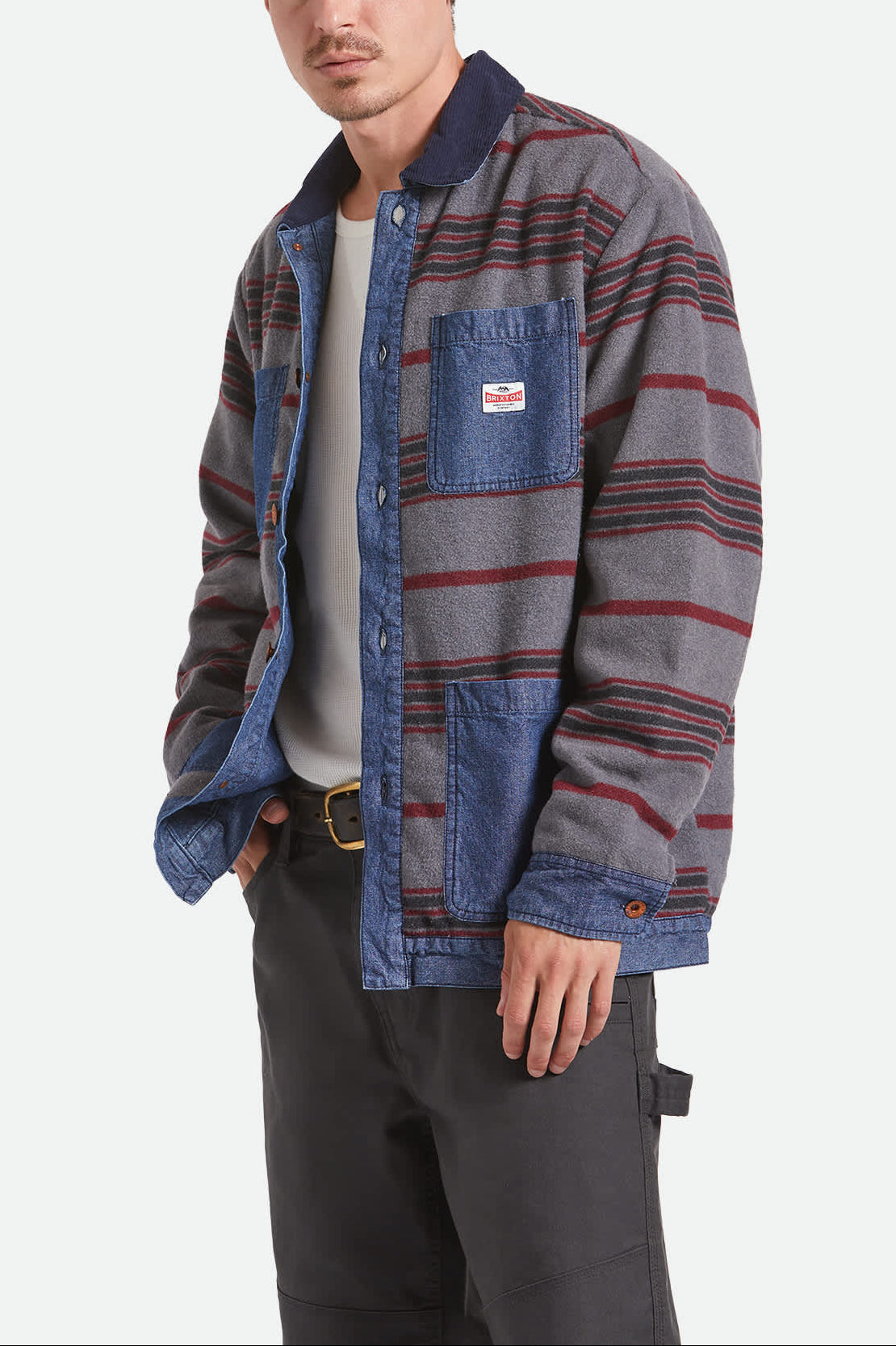 brixton-altered-threads-chore-coat-medium-wash image 1