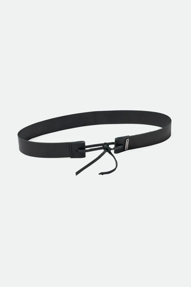 brixton-adjustable-leather-hat-band-schwarz-leder-hutband image 1