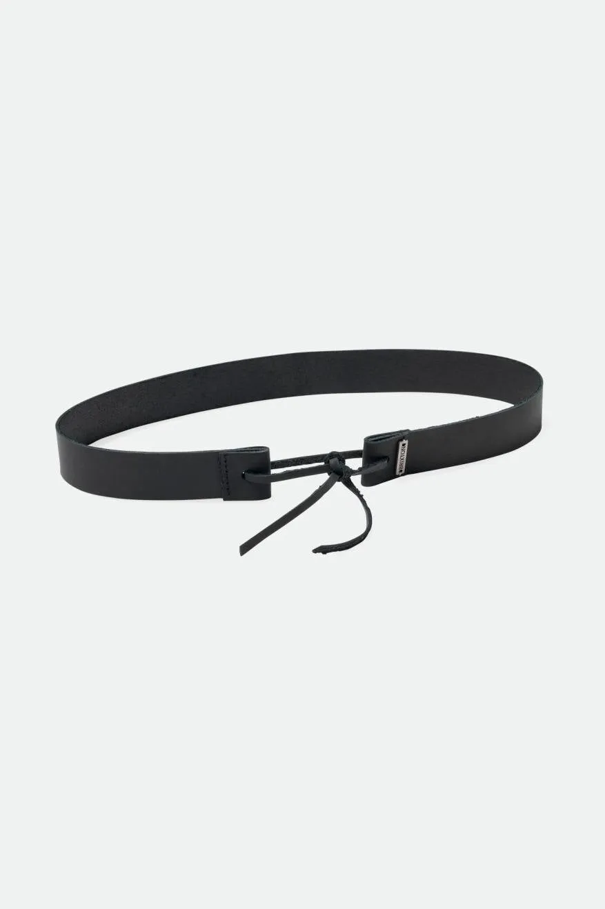 brixton-adjustable-leather-hat-band-schwarz-leder-hutband image 1