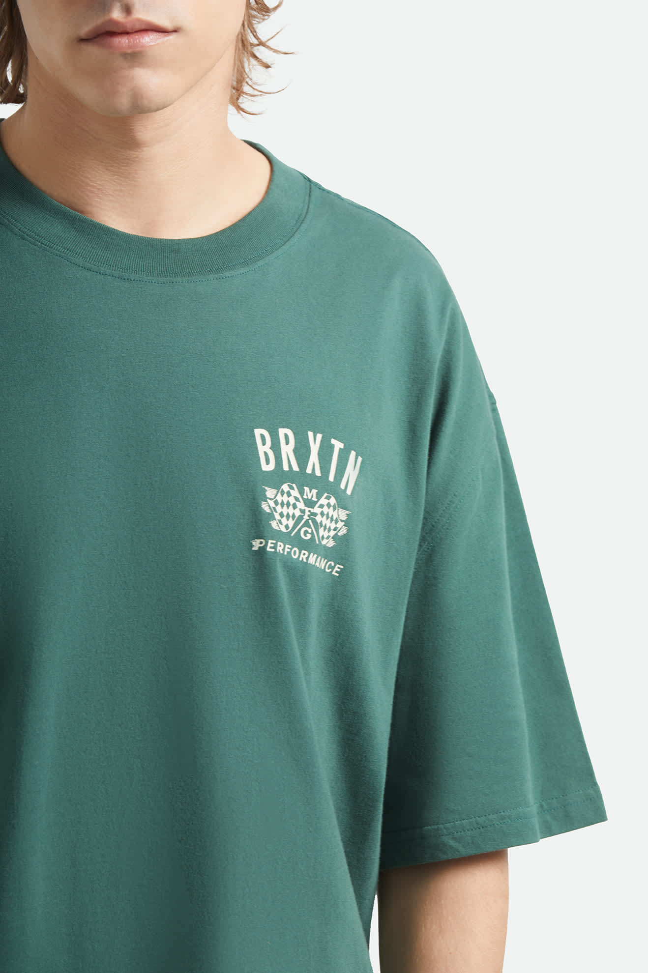 brixton-primary-cropped-shirt-primal-green-boxy image 6