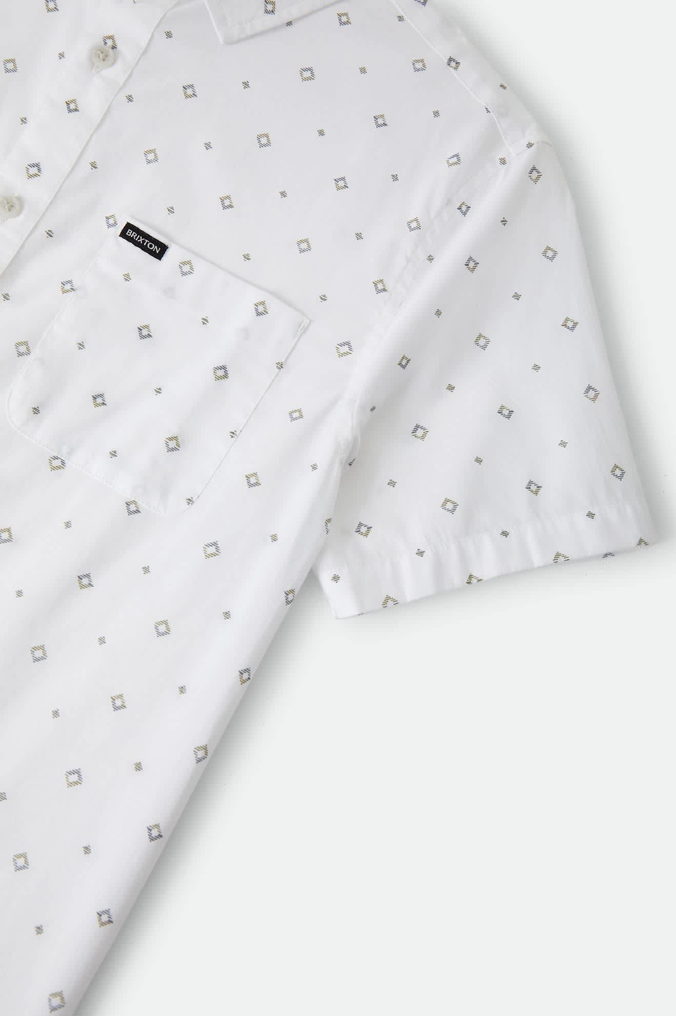 brixton-charter-print-shirt-kurzarm-white-geo-stretch image 8