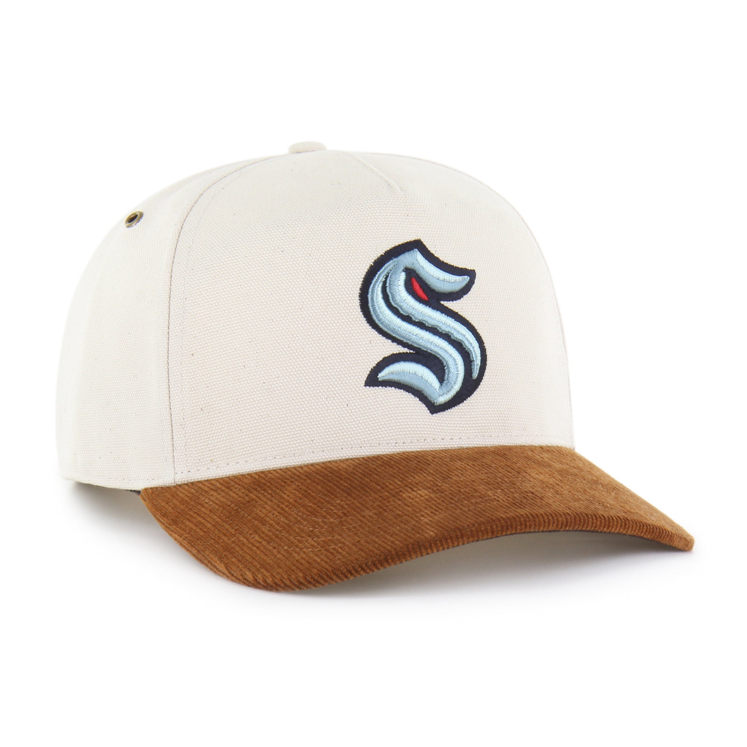47-brand-seattle-kraken-carhartt-undyed-hitch-cap-natural image 4