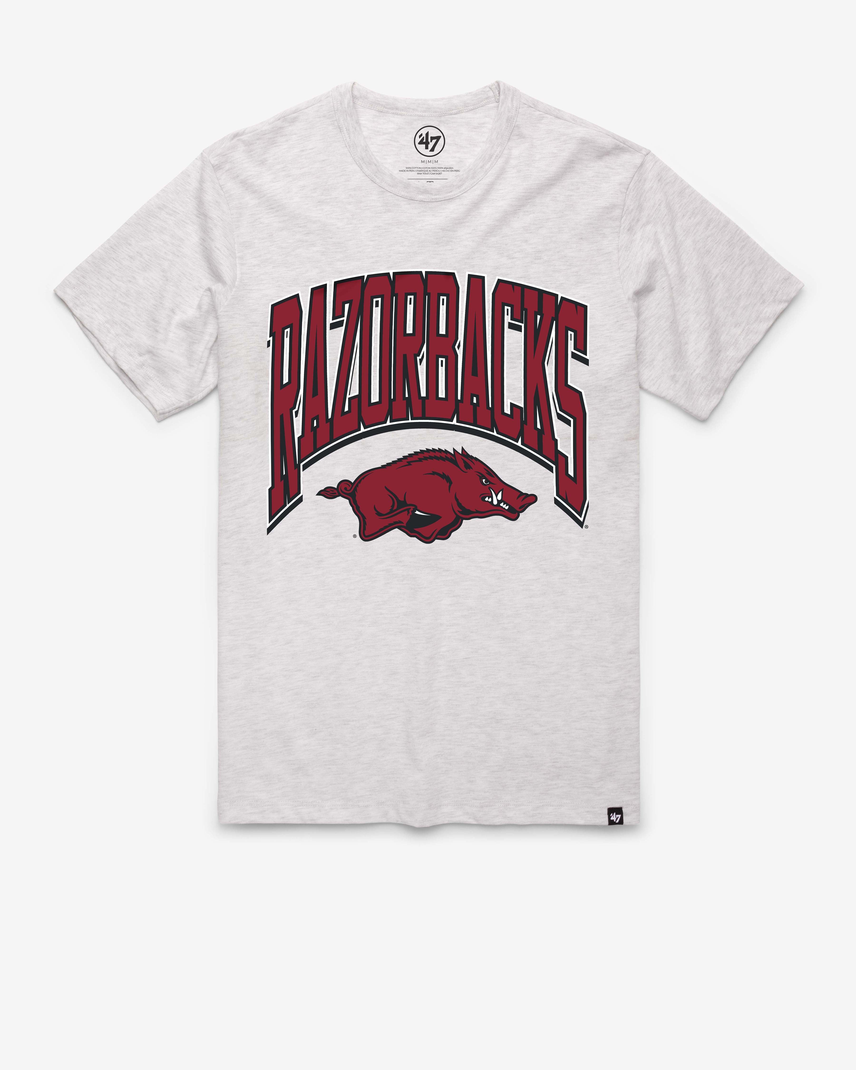 47-franklin-arkansas-razorbacks-t-shirt-relay-grey image 1