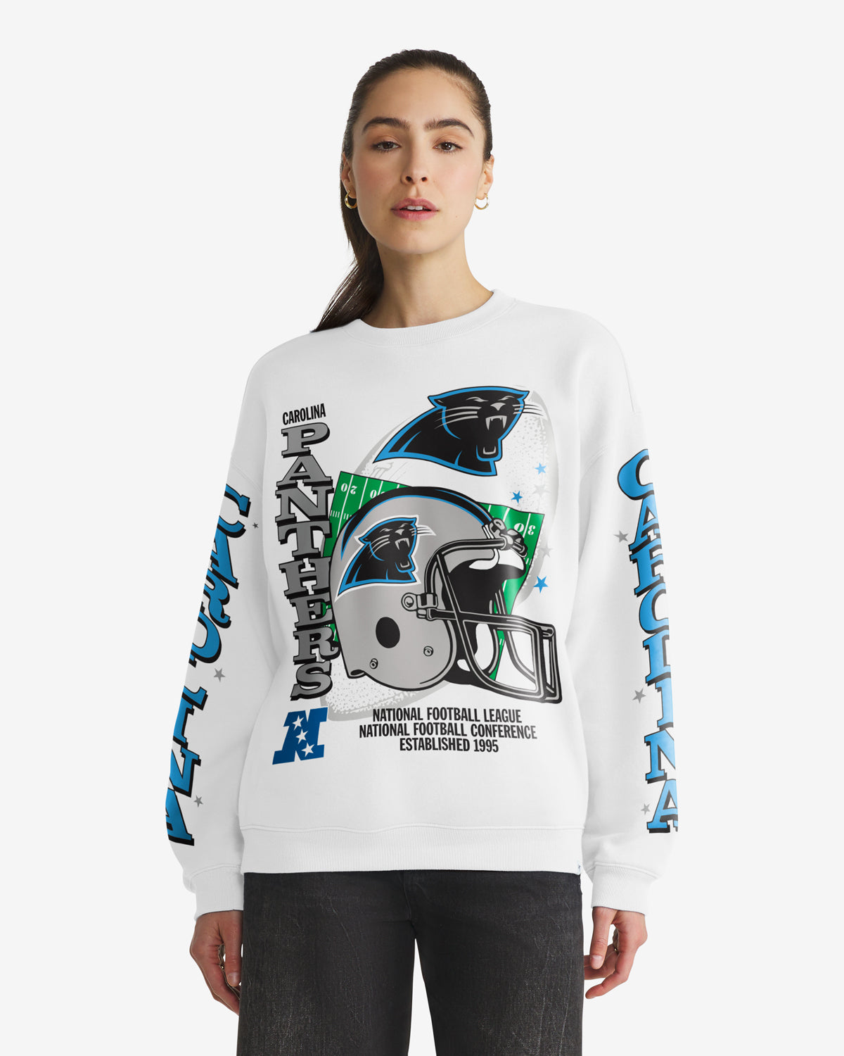 47-headline-panthers-oversized-sweatshirt-white-wash image 1