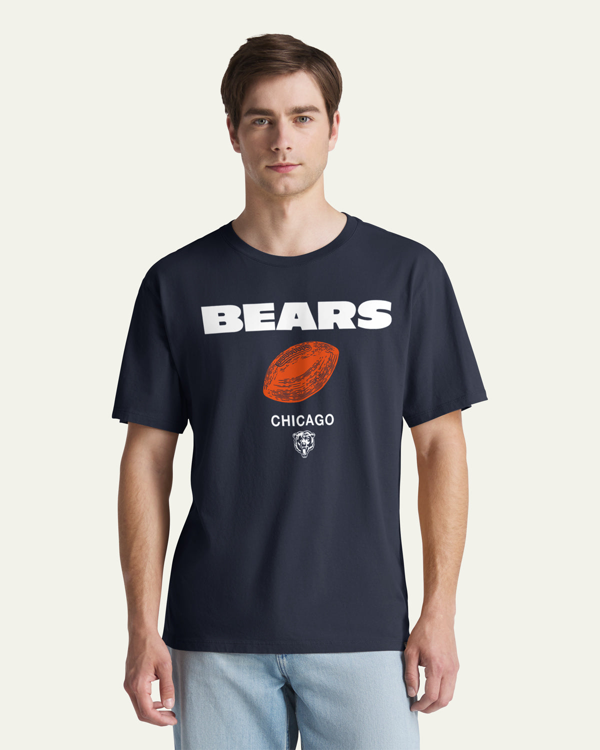 47-brand-chicago-bears-play-block-t-shirt-herren-navy-baumwolle image 1