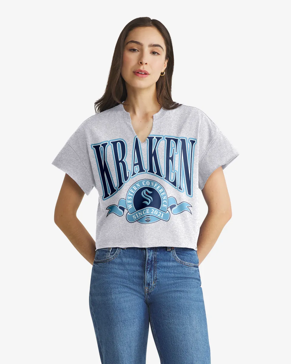 47-brand-headline-crew-seattle-kraken-banners-out-notch-neck-t-shirt-grau image 1