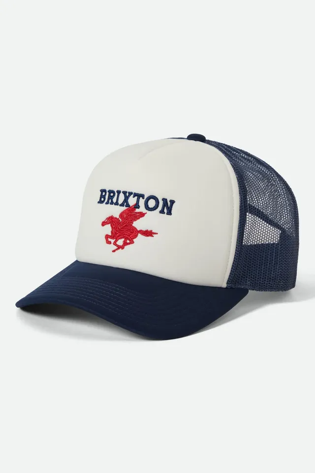 brixton-pegasus-netplus-trucker-hat-whitecap-navy-mesh image 1