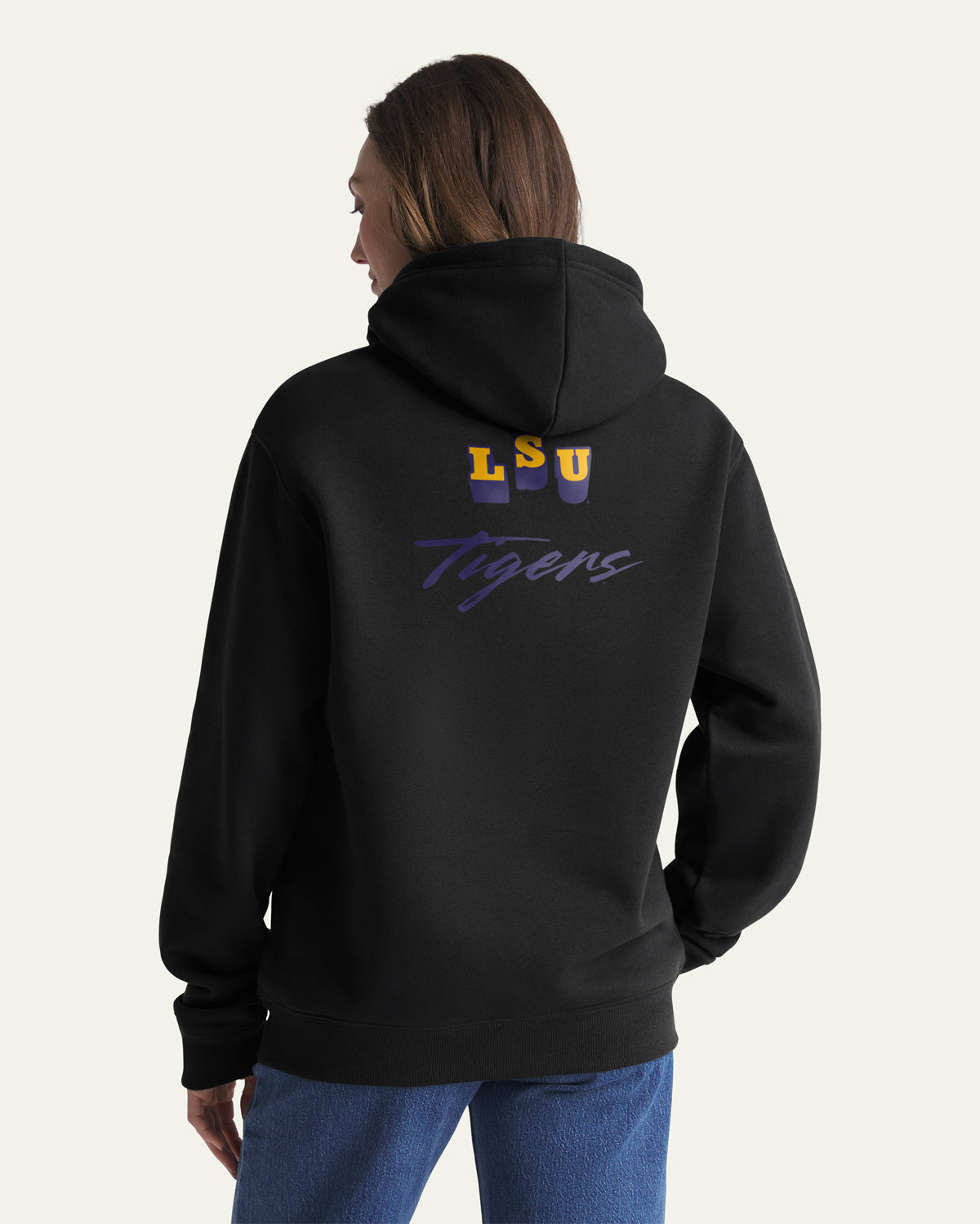47-brand-lsu-tigers-game-mark-hoodie-herren-schwarz-fleece image 3