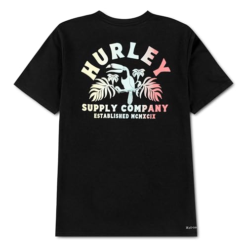 hurley-89134-grafik-t-shirt-kinder-8-10-jahre-kurzarm image 8