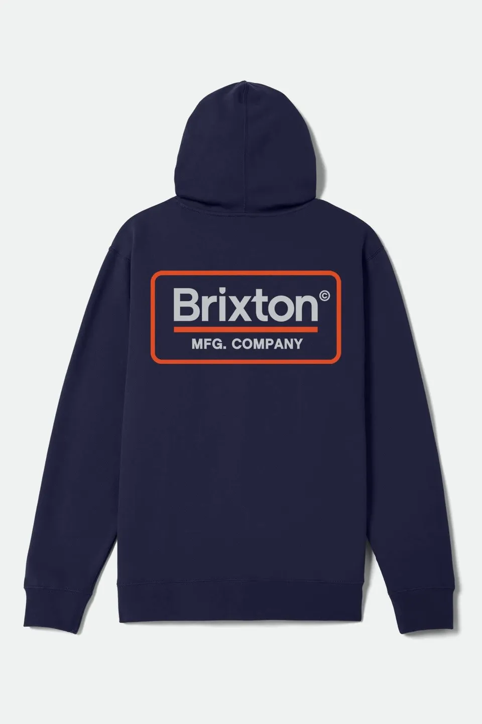 brixton-palmer-hoodie-classic-navy-light-grey-orange image 1