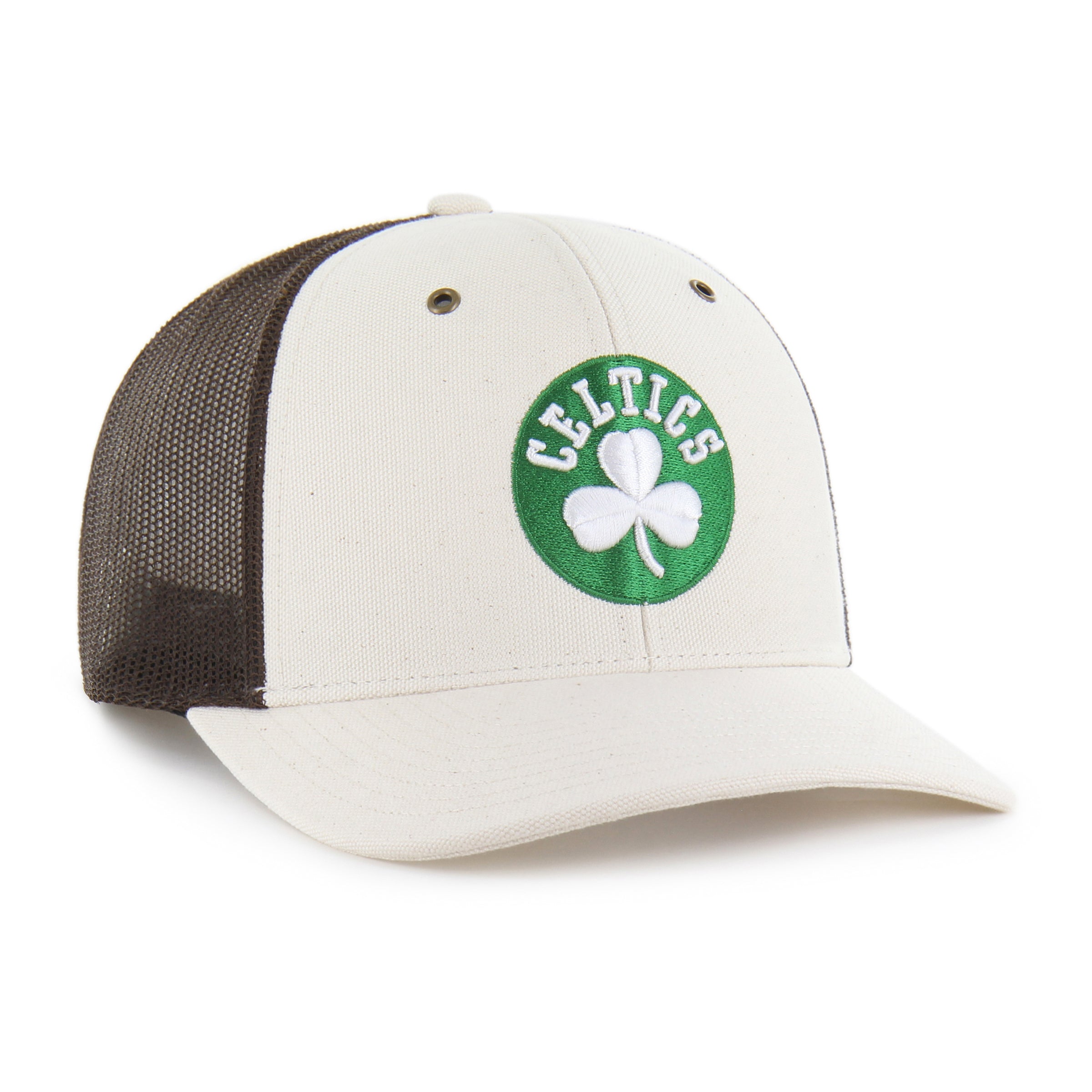 47-brand-47-trucker-boston-celtics-cap-natural-snapback image 4