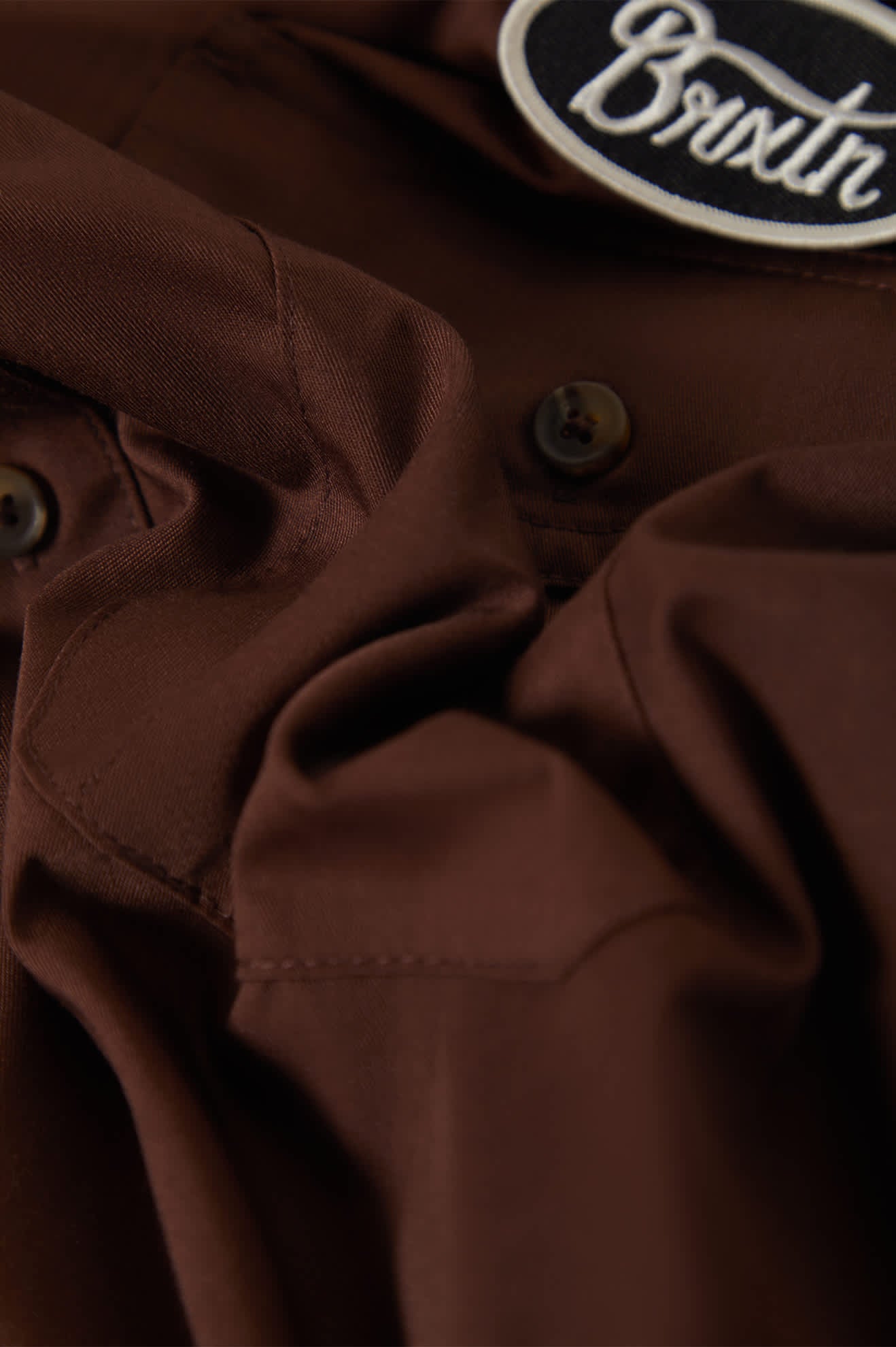 brixton-builders-olson-kurzarm-hemd-chocolate-twill image 7