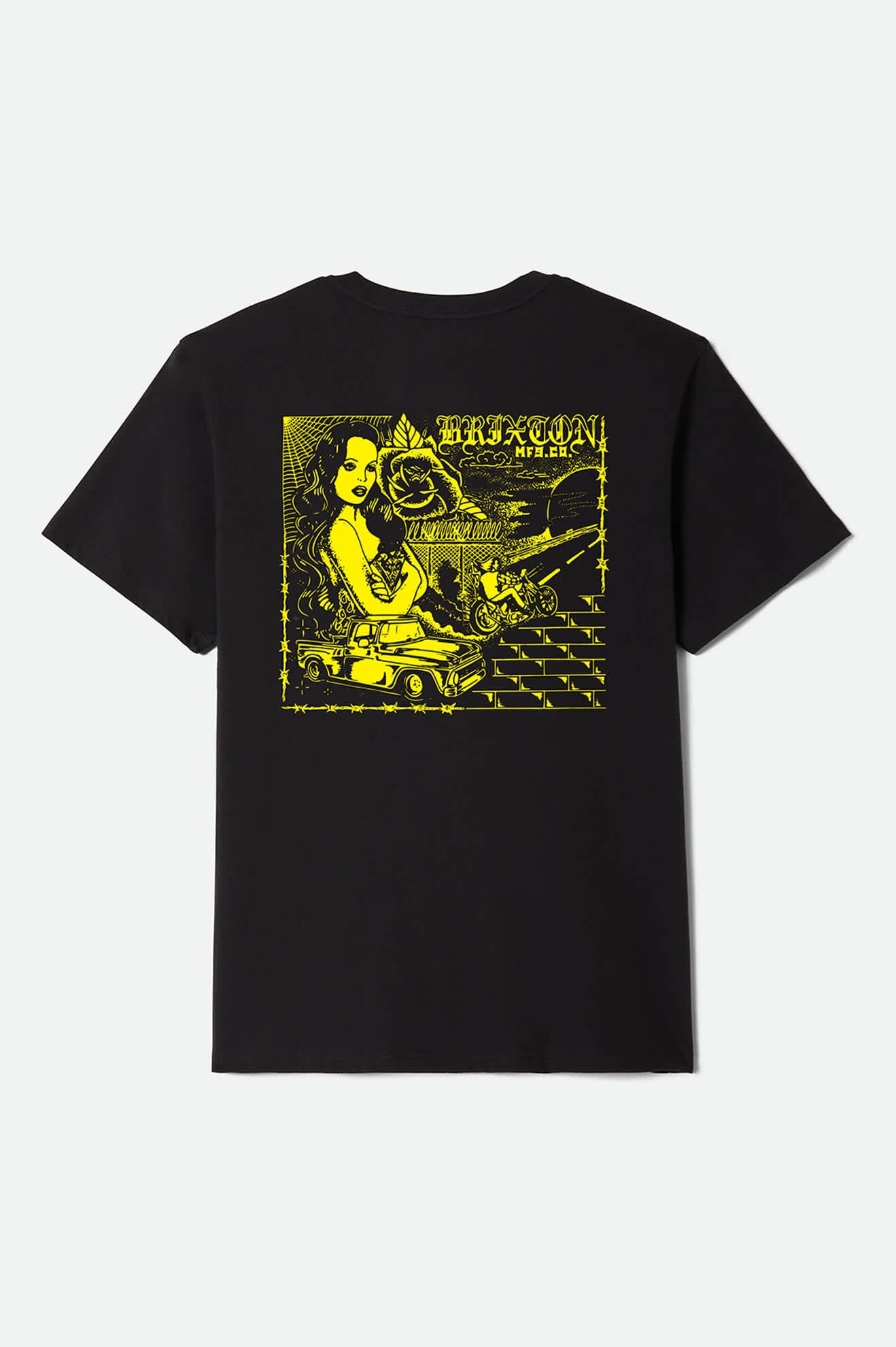 brixton-cisco-t-shirt-schwarz-standard-fit image 2