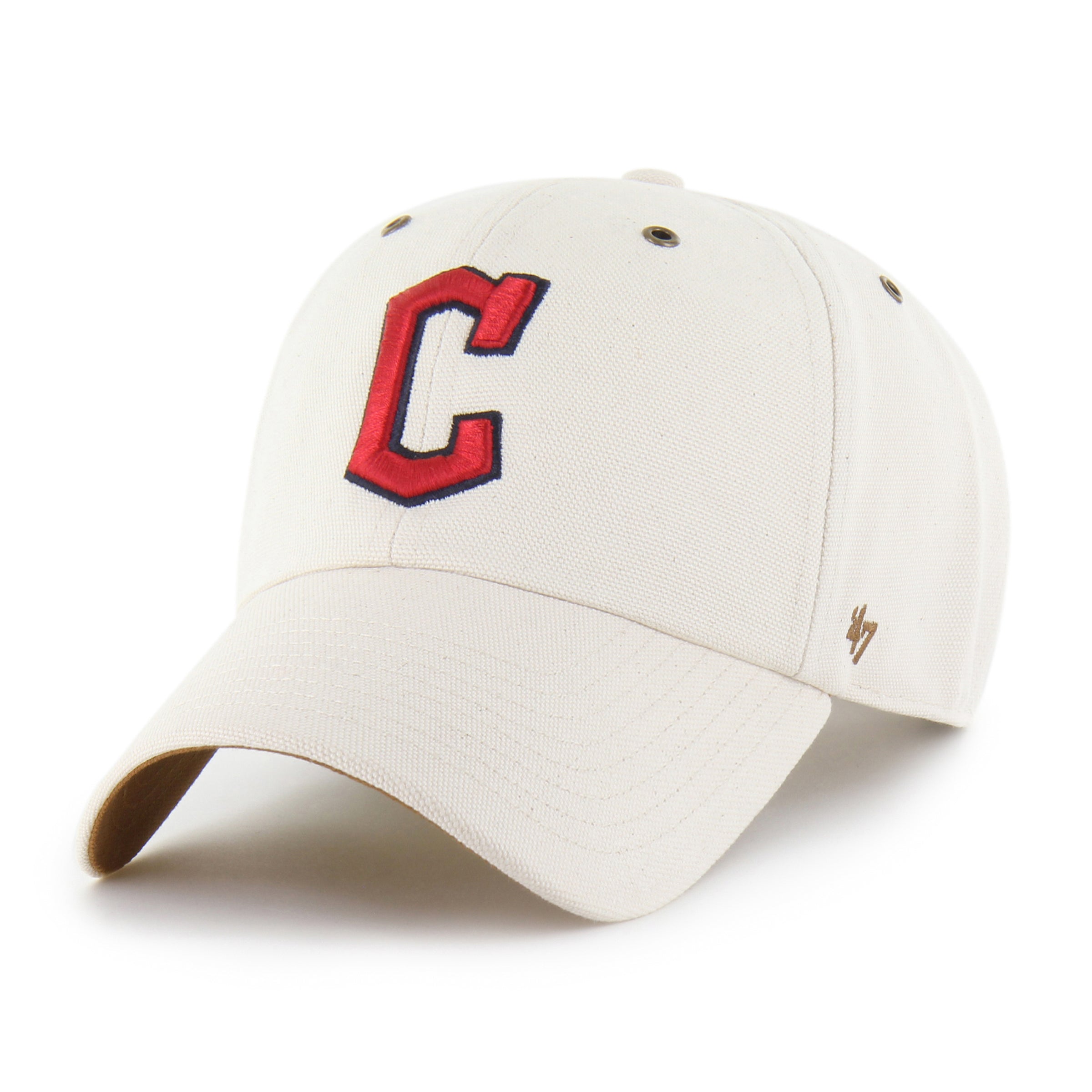 47-clean-up-cleveland-guardians-cap-natural-carhartt-duck image 1