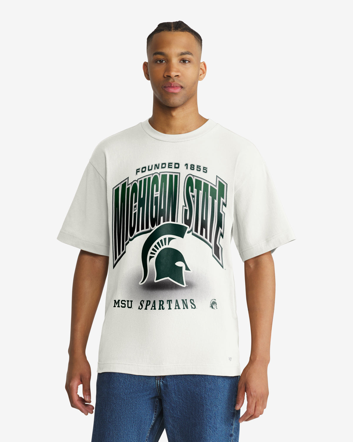 47-brand-47-foundation-tee-michigan-state-t-shirt-sandstone-herren image 1