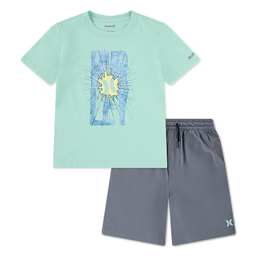 hurley-set-t-shirt-shorts-jungen-grau-2-teilig image 6