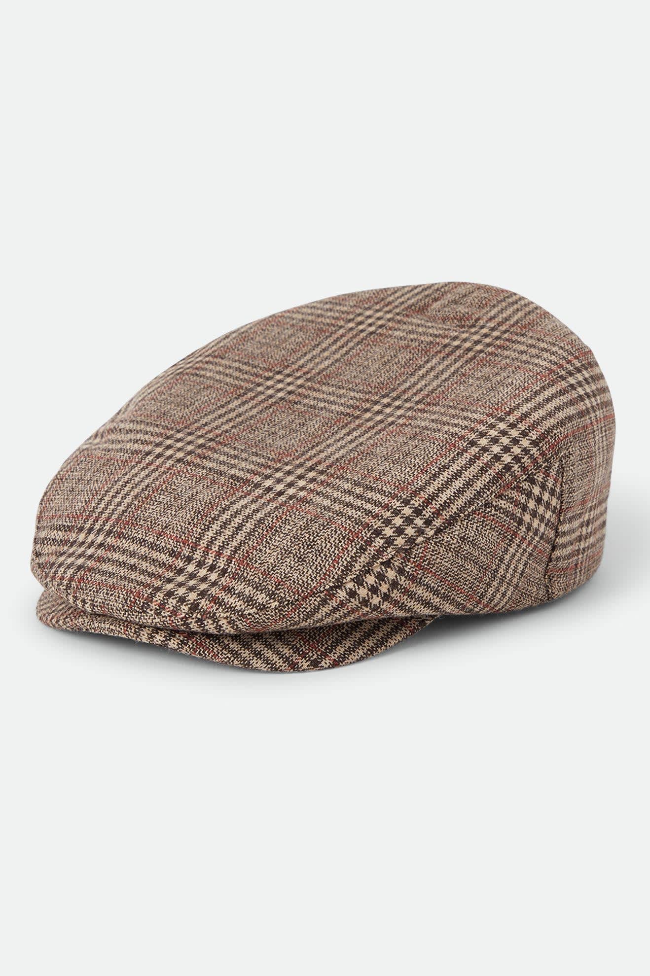 brixton-hooligan-flat-cap-brown-tan-red-plaid image 1
