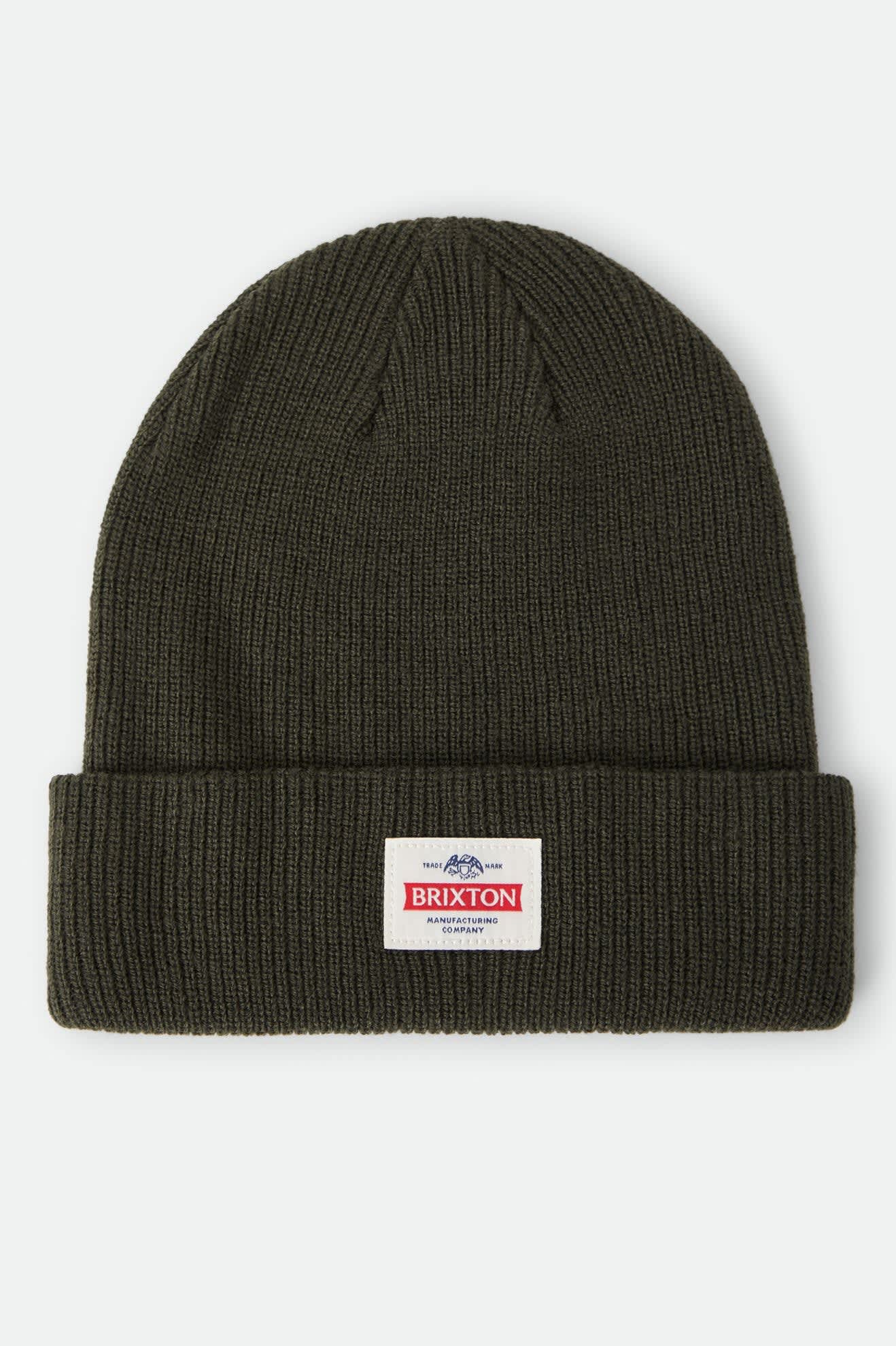 brixton-trademark-beanie-m-tze-dark-olive-recycling image 1