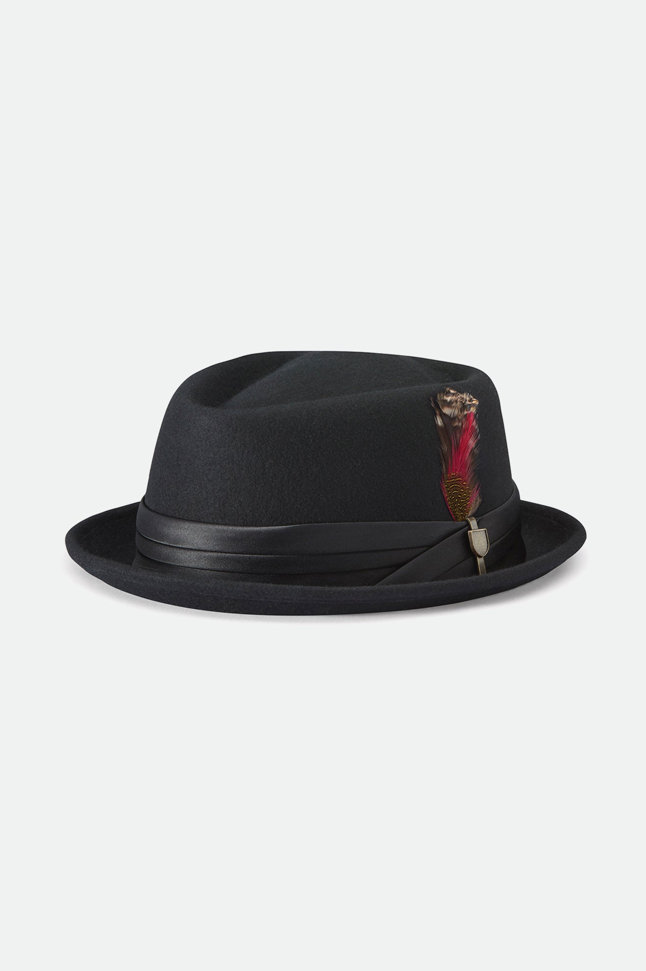 brixton-stout-pork-pie-hut-schwarz-wollfilz image 1
