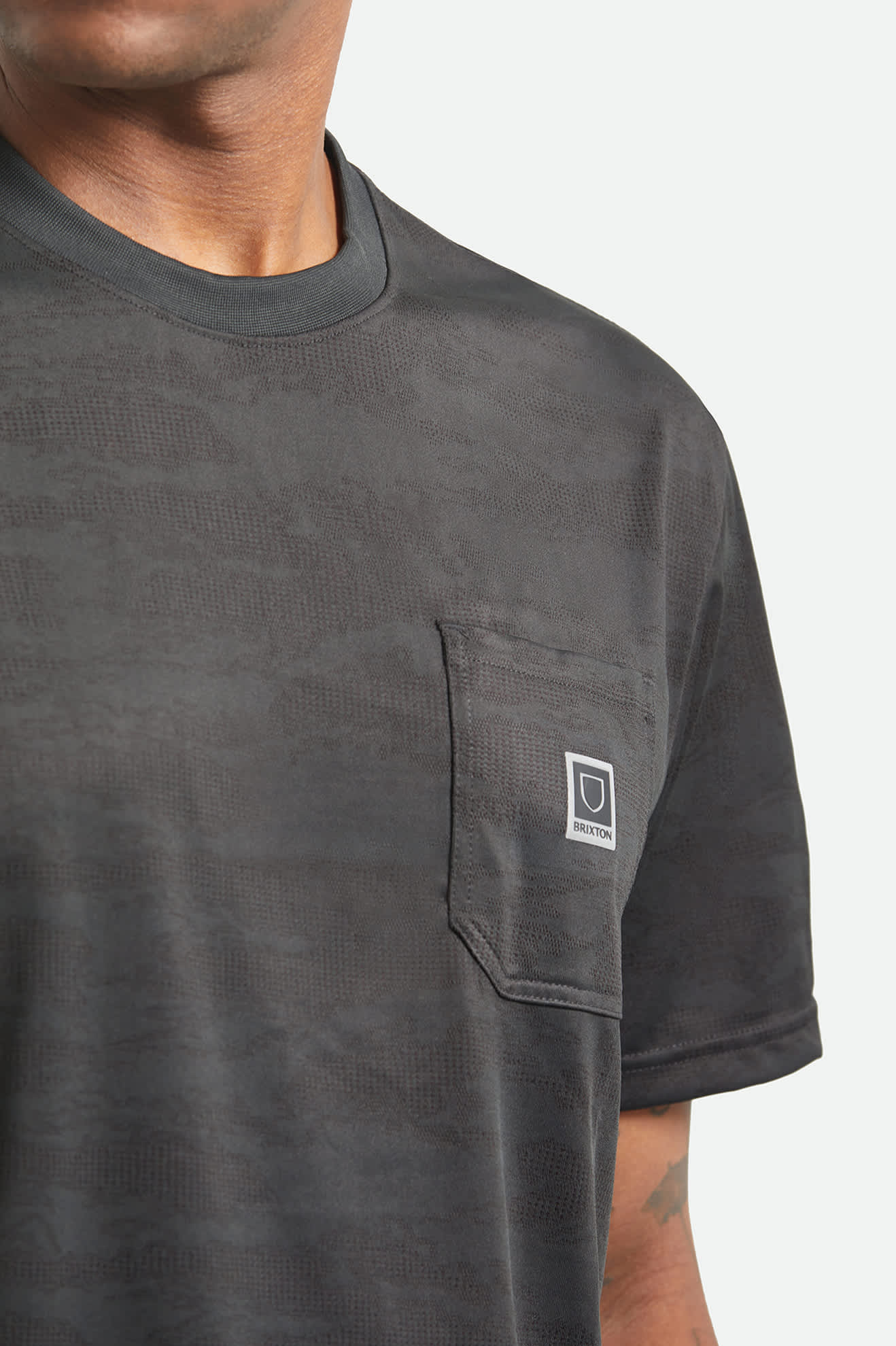 brixton-journey-pocket-t-shirt-black-tiger-camo image 5