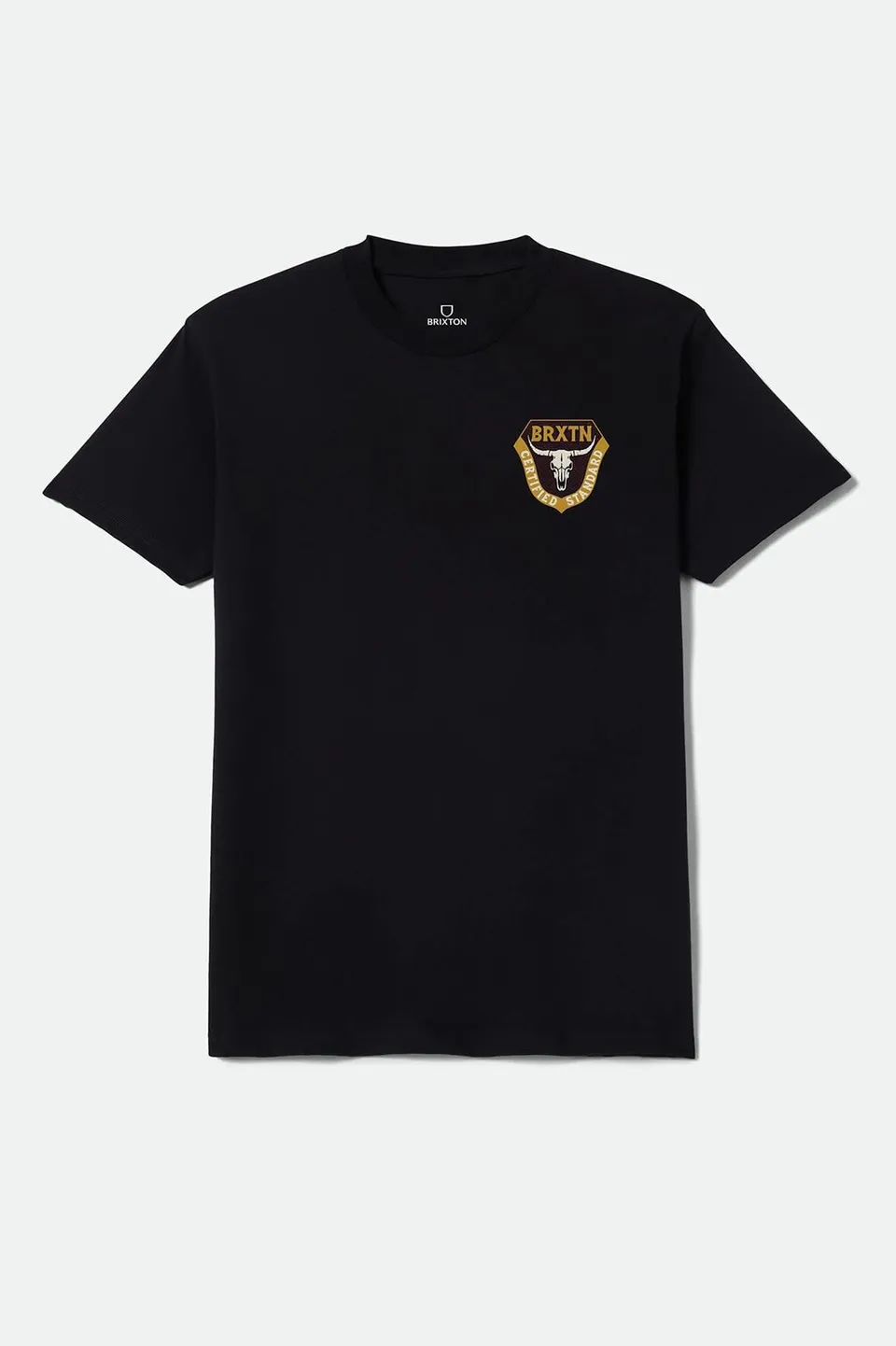 brixton-fraser-standard-t-shirt-black-baumwolle image 1