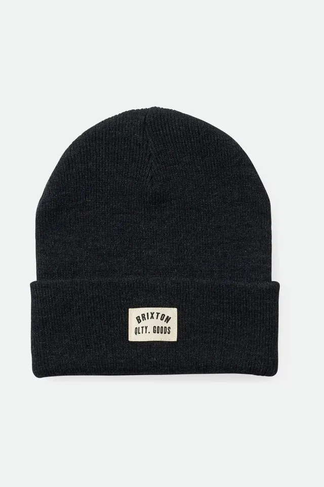 brixton-woodburn-watch-cap-beanie-washed-black image 1