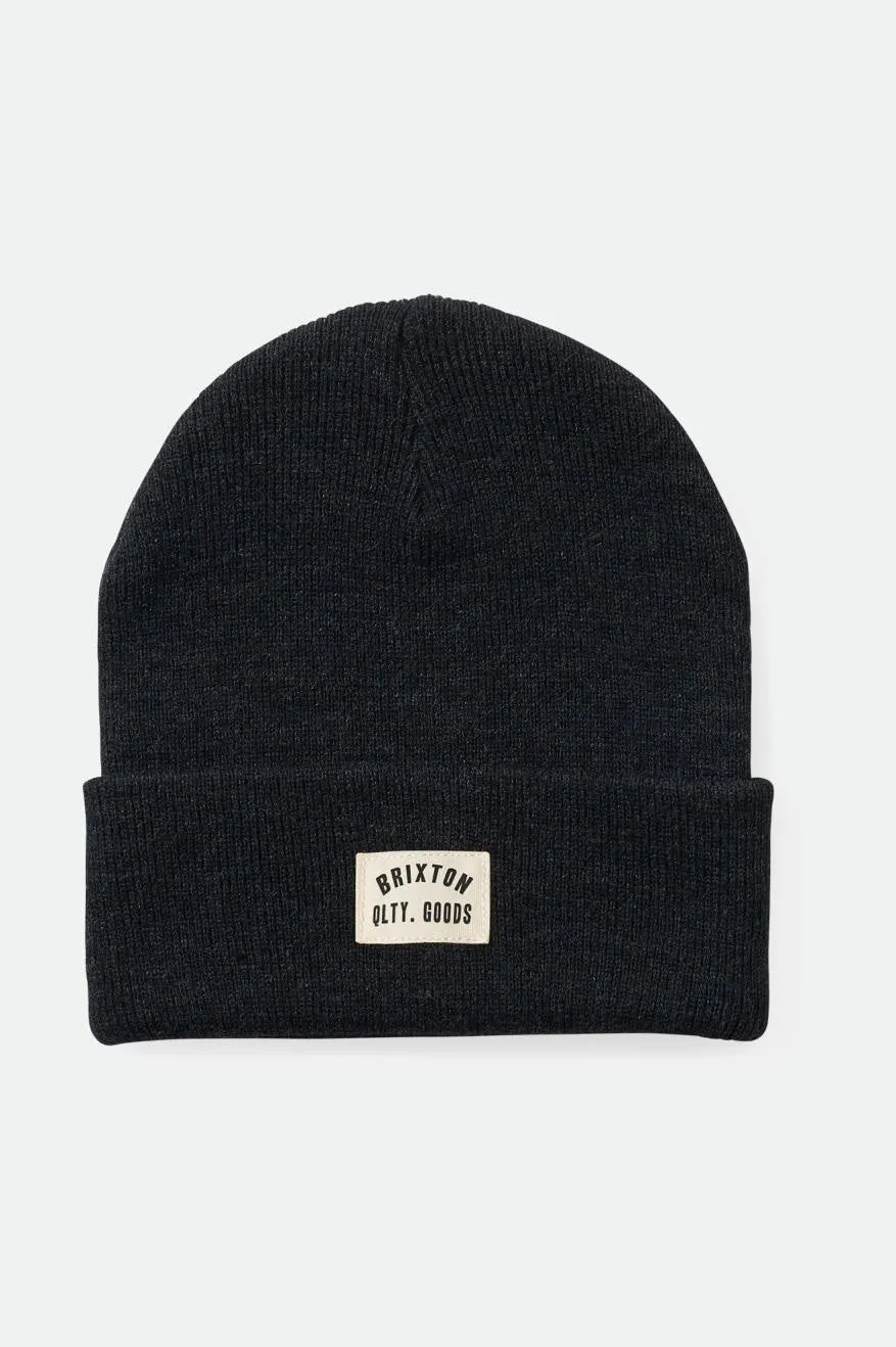 brixton-woodburn-watch-cap-beanie-washed-black image 1
