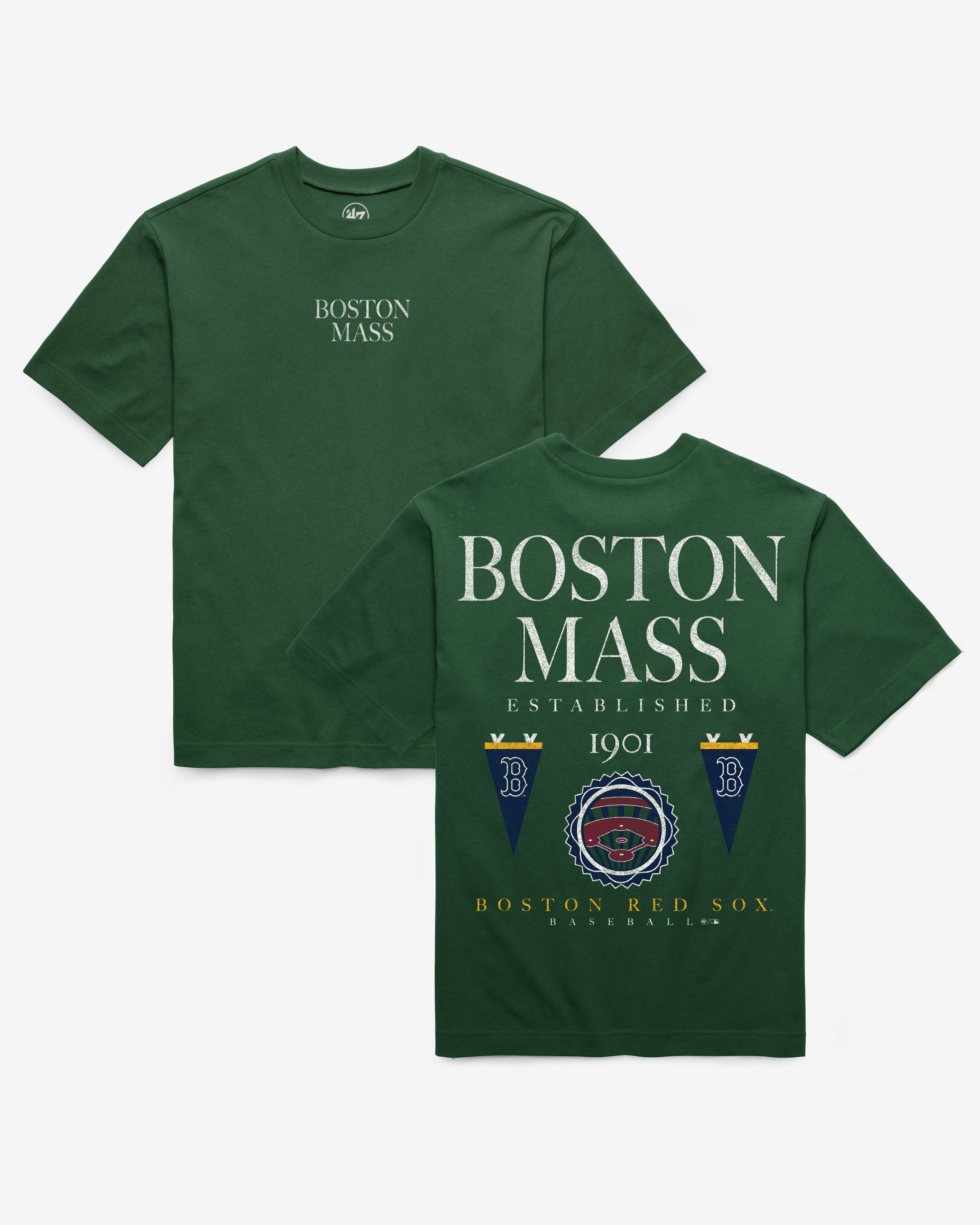 47-brand-boston-red-sox-city-point-t-shirt-dunkelgr-n image 1