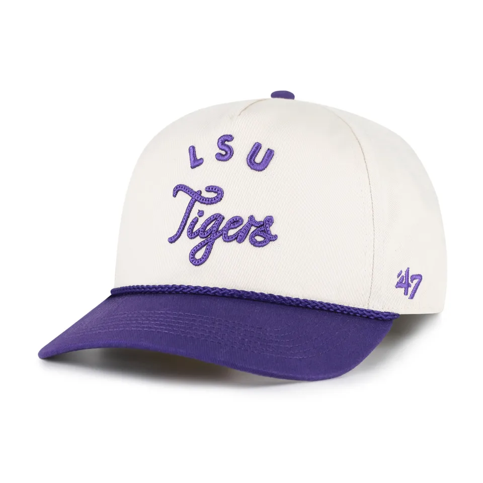 47-hitch-lsu-tigers-rope-script-cap-natural-relaxed-fit image 1