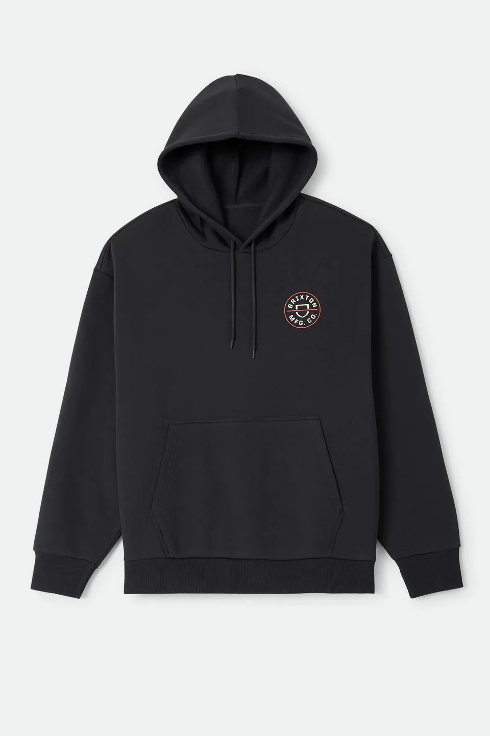 brixton-crest-ii-hood-hoodie-schwarz image 1
