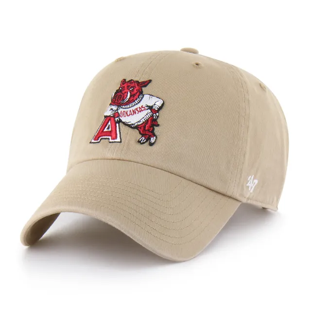 47-brand-47-clean-up-arkansas-razorbacks-cap-khaki-osf image 1
