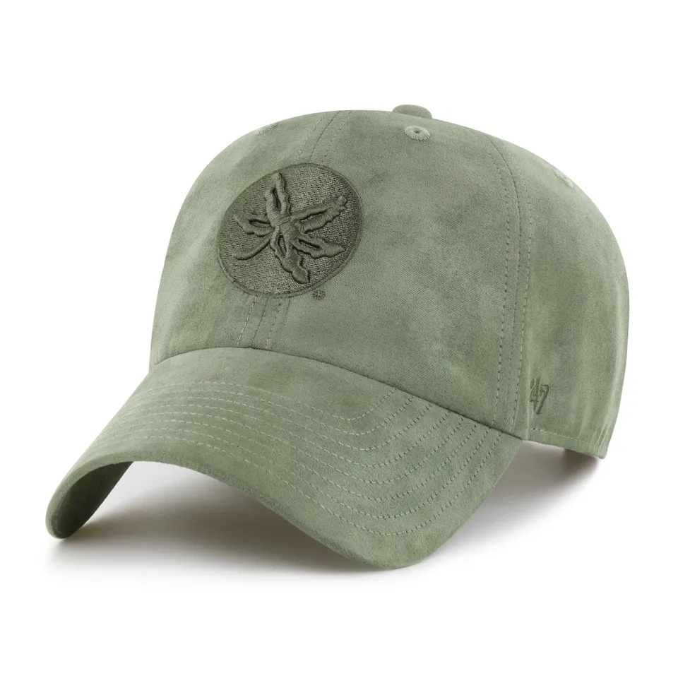 47-clean-up-ohio-state-buckeyes-ballpark-suede-cap-moss image 1