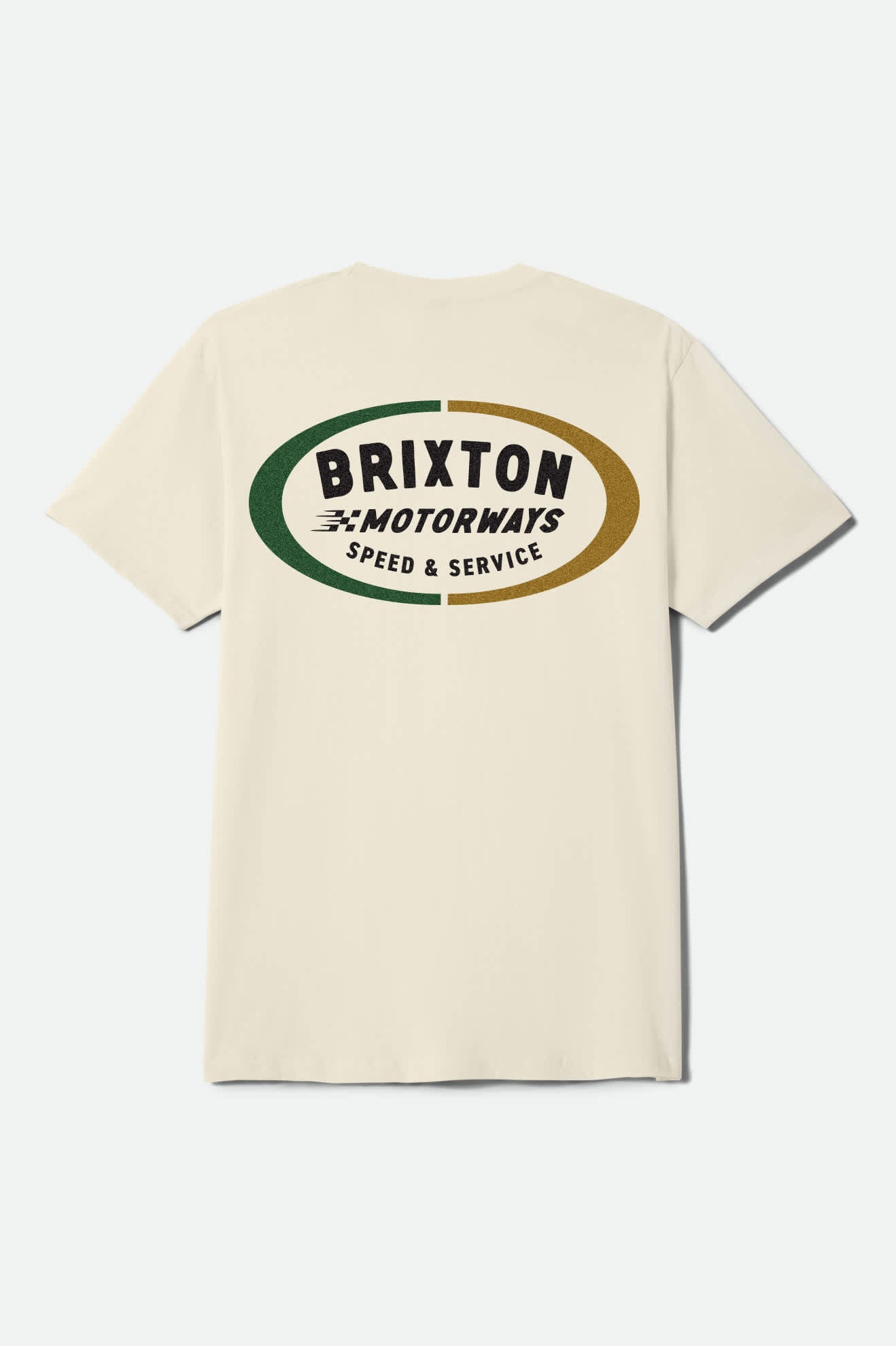 brixton-rhett-t-shirt-cream-herren-baumwolle-print image 1