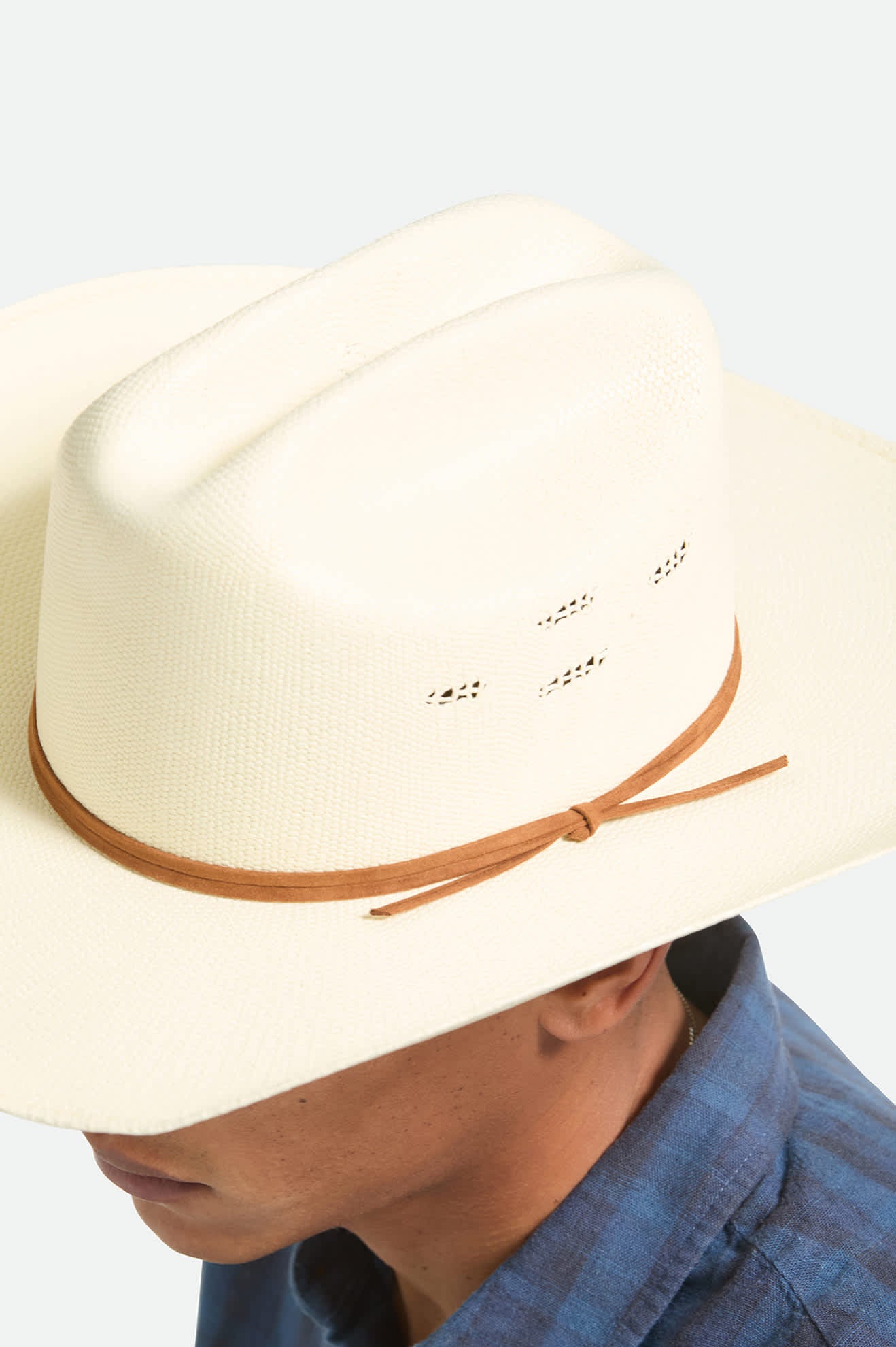 brixton-laredo-cowboyhut-bone-bangora-stroh image 7