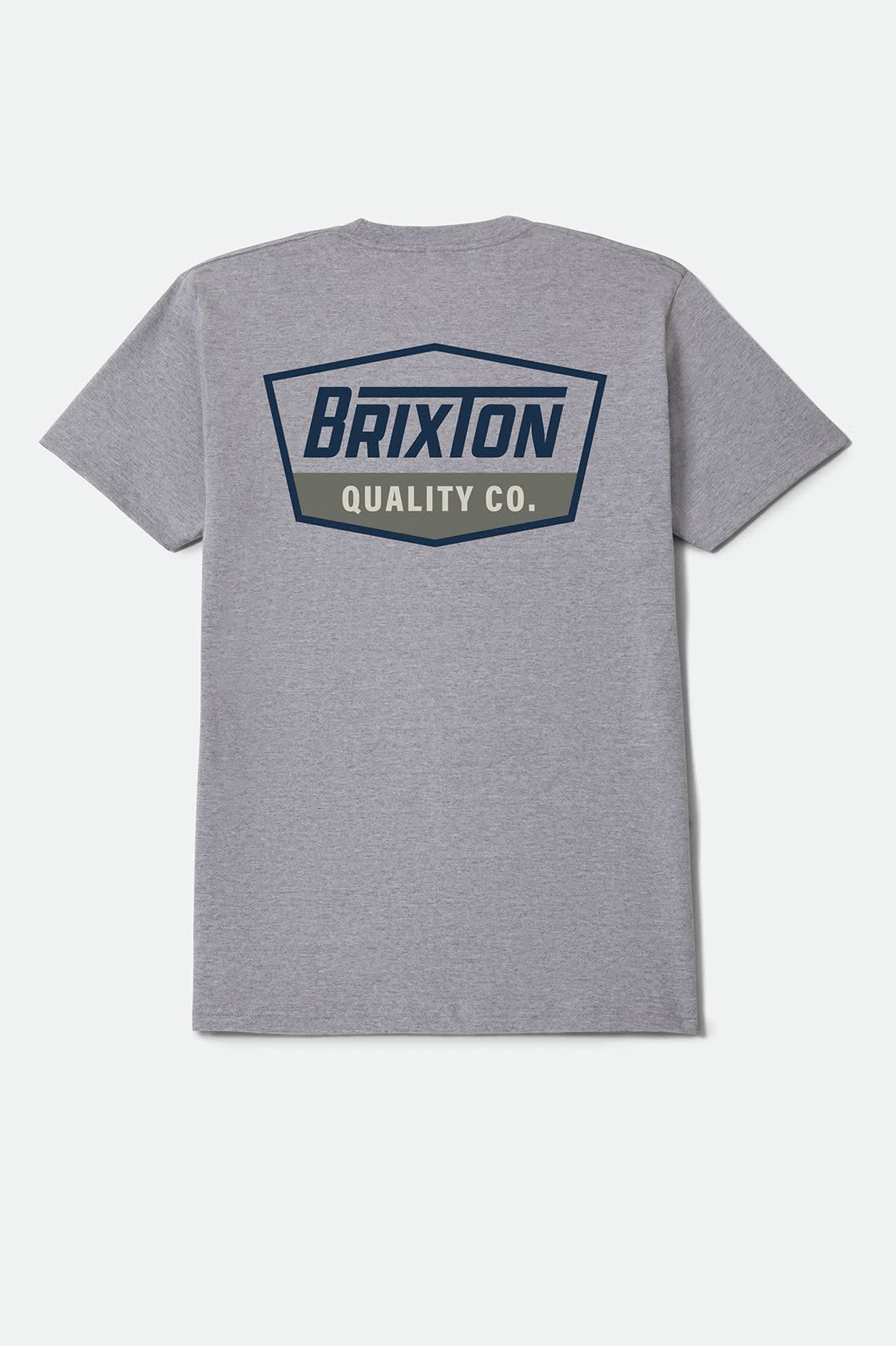 brixton-regal-standard-t-shirt-heather-grey-navy-baumwolle image 2