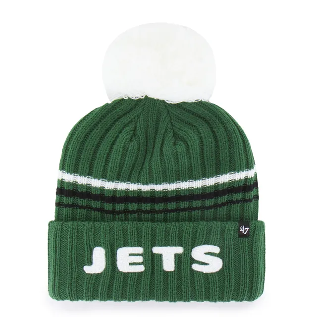 47-knits-fuzzy-script-beanie-new-york-jets-gr-n-damen image 1