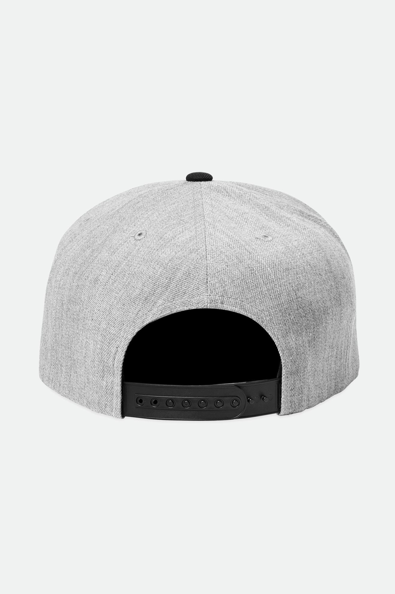 brixton-oath-iii-snapback-cap-hellgrau-schwarz-cord image 2