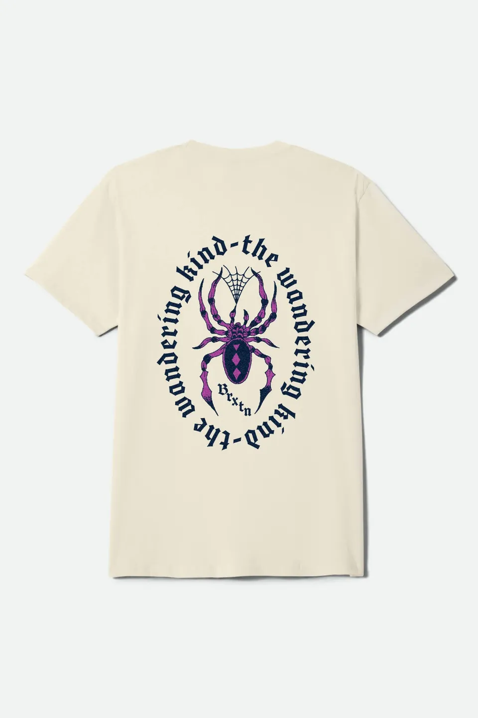 brixton-beasley-t-shirt-cream-spinne-baumwolle image 1