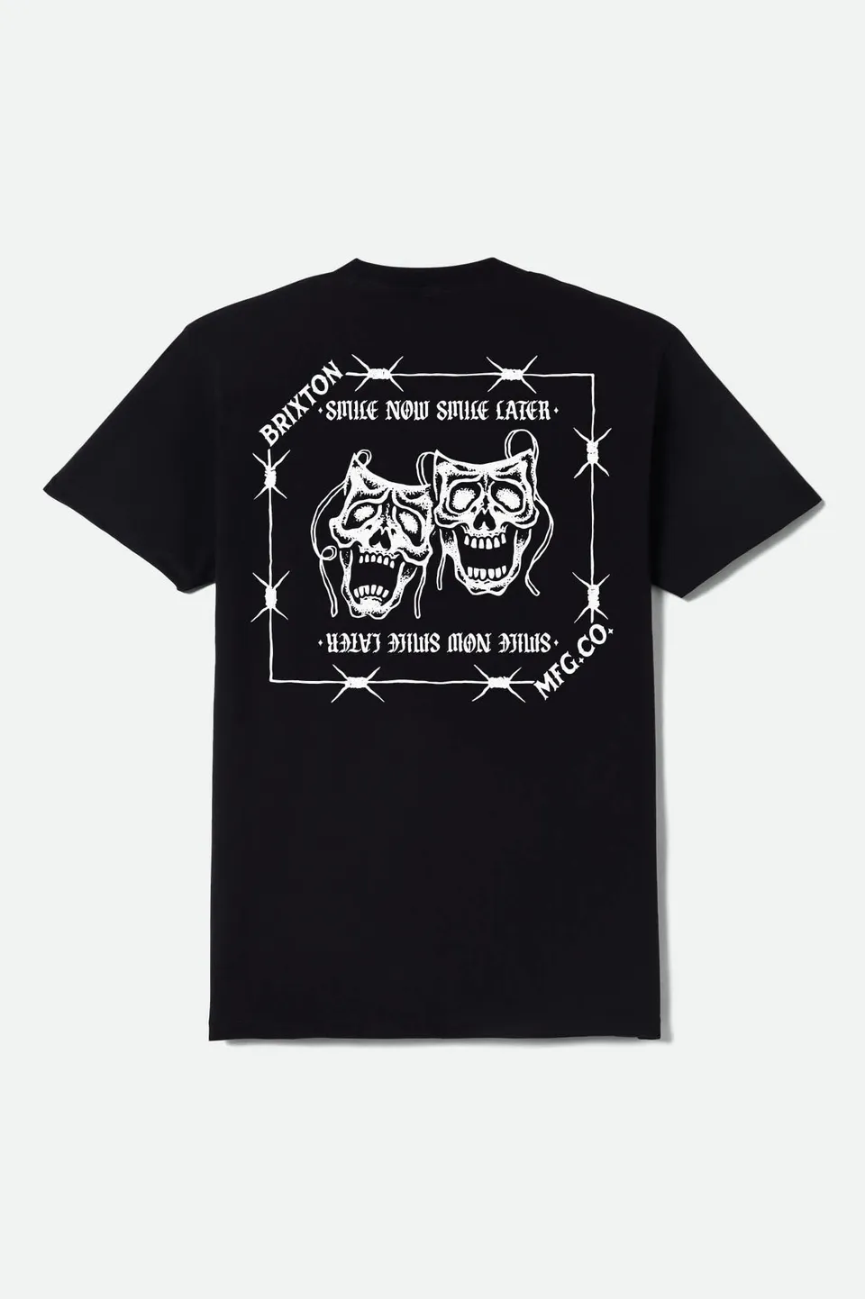brixton-smile-always-t-shirt-black-worn-wash-print image 1