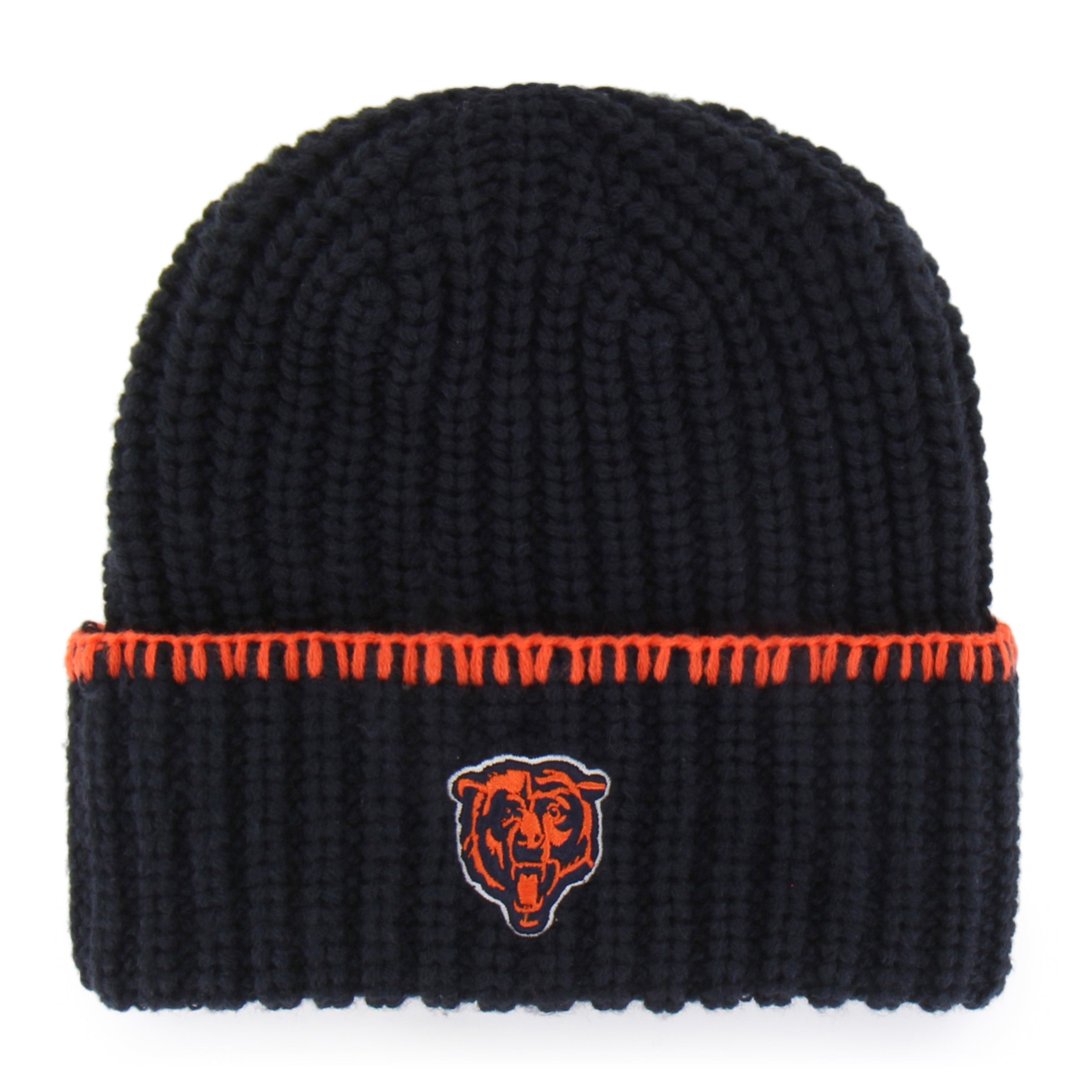 47-knits-chicago-bears-blanket-stitch-beanie-navy-damen image 2