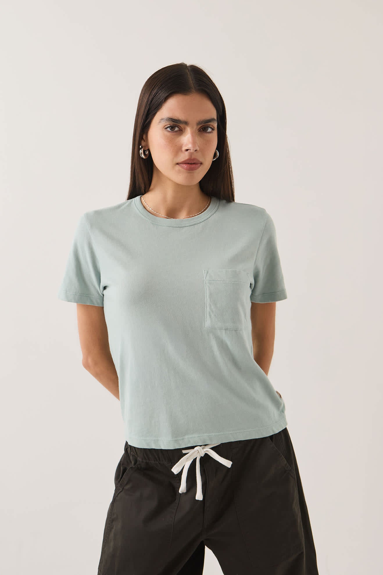 brixton-carefree-perfect-t-shirt-sea-grass-bio image 6