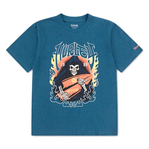 hurley-89059-grafik-t-shirt-jungen-gr-8-10-jahre-kurzarm image 7