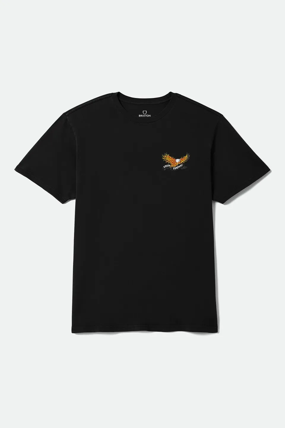 brixton-blazing-standard-t-shirt-schwarz-black-worn-wash-baumwolle image 1