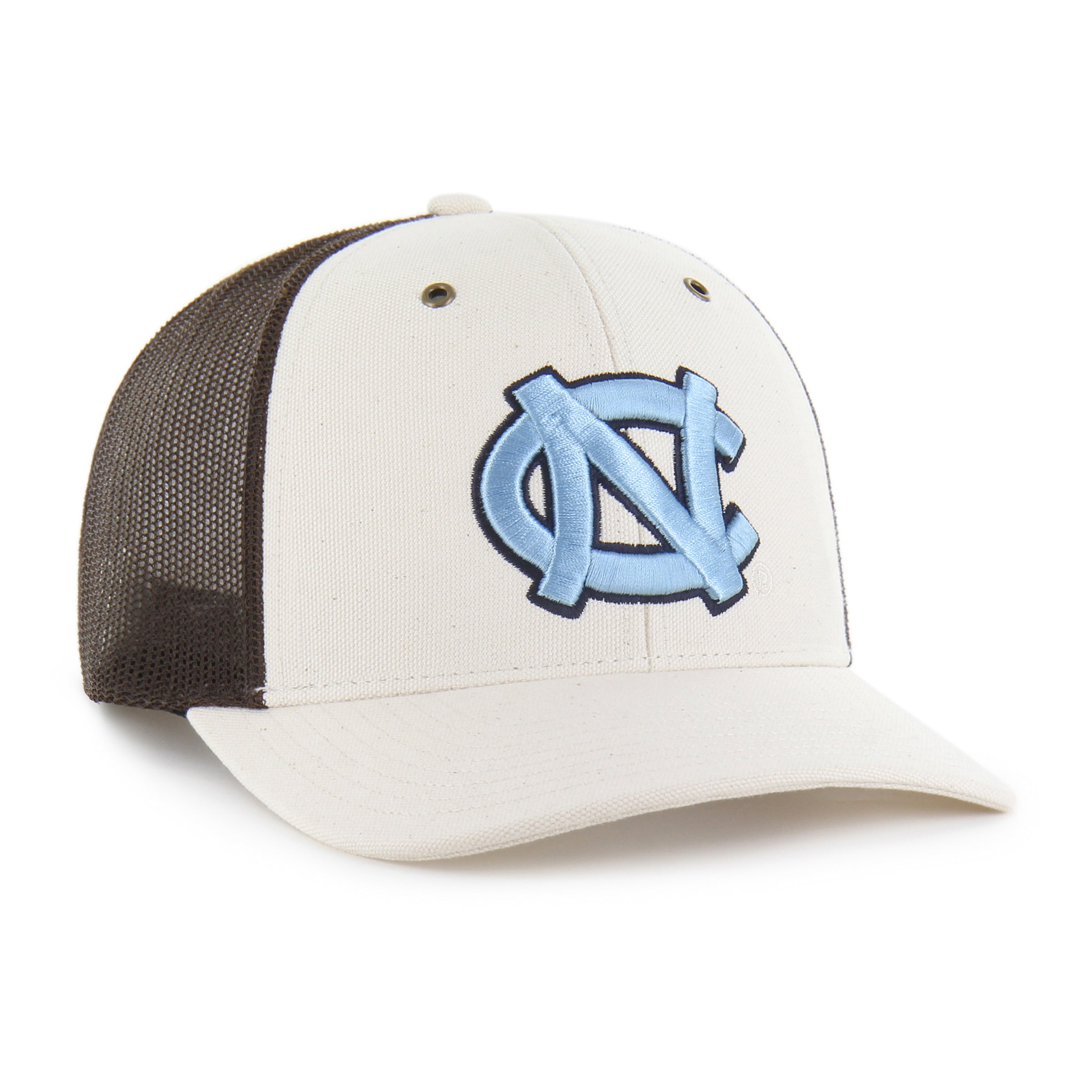 47-north-carolina-tar-heels-carhartt-undyed-trucker-cap-natural image 4