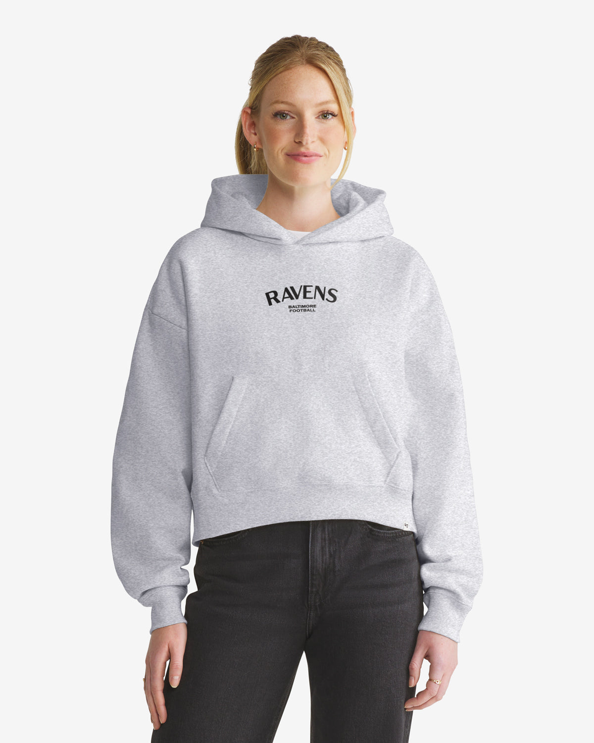 47-brand-baltimore-ravens-hadrian-foundation-hoodie-damen-grau image 1