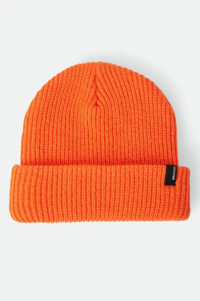 brixton-chunky-heist-beanie-bright-orange-acryl-unisex image 1