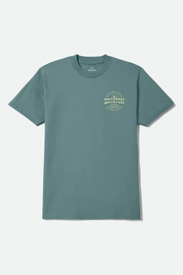 brixton-current-standard-t-shirt-ocean-breeze-blau image 1