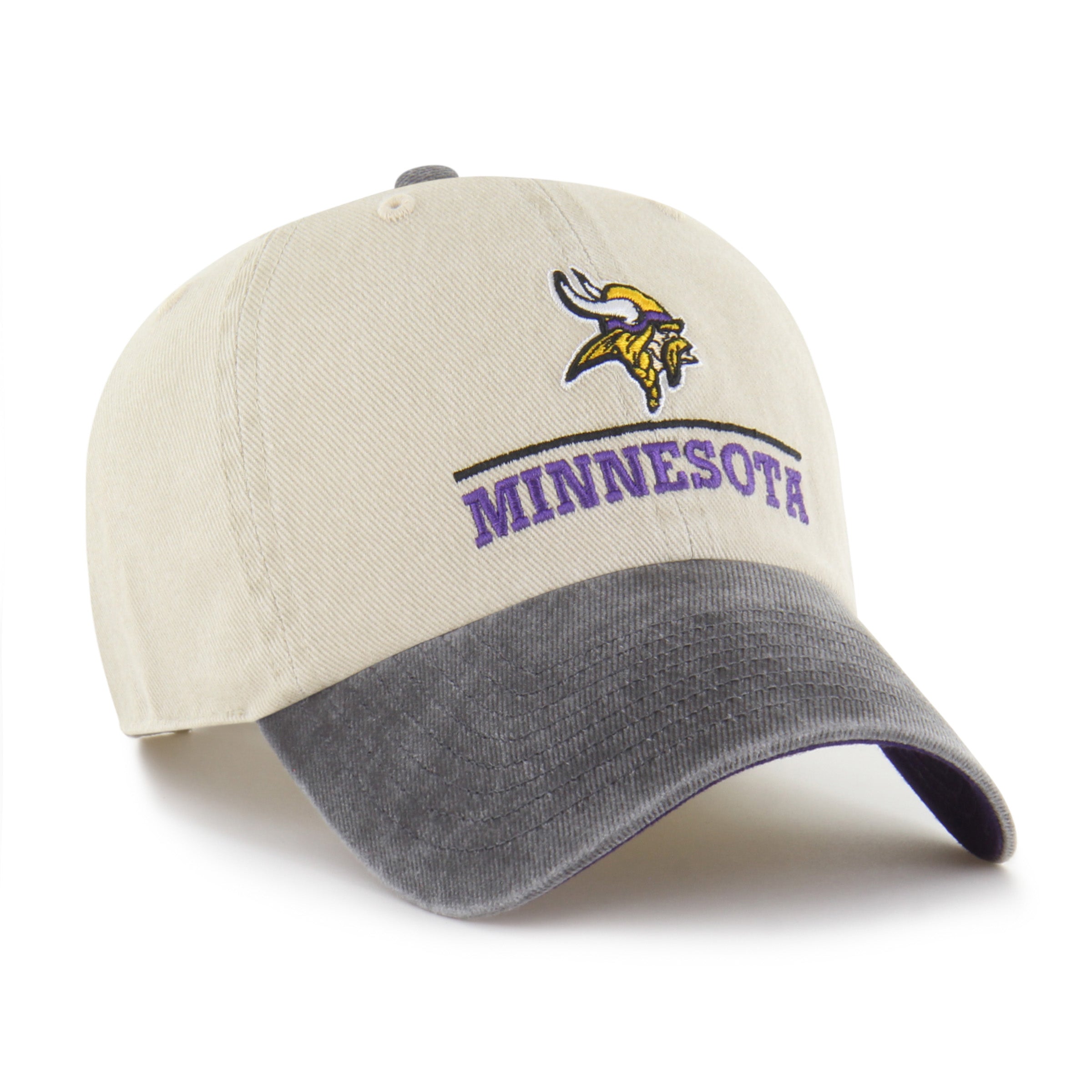 47-brand-minnesota-vikings-logo-line-clean-up-cap-mojave image 3